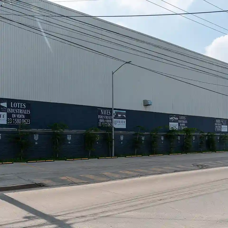 zona de estacionamiento parque industrial