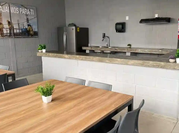 parque industrial area comun comedor
