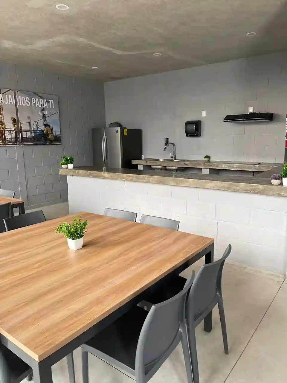 parque industrial area comun comedor